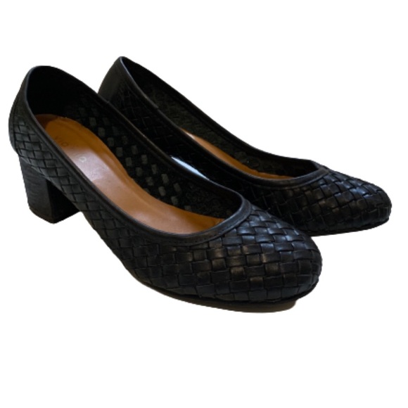 Bottega inspired Genuine Leather Black Heels - Picture 3 of 6